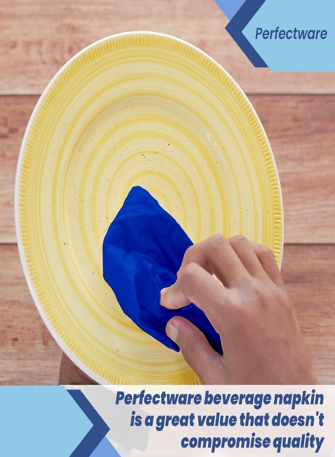 Perfectware - PW- 2 Ply Navy Blue Bev-250 2 Ply Navy Blue Beverage Napkins- Pack of 250ct - Image 3